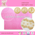 Original and New designs! 4D wedding girls cupcake sugar silicone suagr lace mat fondant cake decoration lace mat